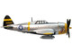 Republic P 47D Thunderbolt Fighter Plane USAAF Captain Daniel Boone 333rd Fighter Squadron 318th Fighter Group Oxford Aviation Series 1/72 Diecast Model Airplane Oxford Diecast AC117