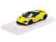 McLaren 765LT Sicilian Yellow with Black Top 1/43 Model Car True Scale Miniatures TSM430625