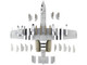 USAF A 10C Thunderbolt II Aircraft 75th Anniversary P 47 Scheme 190th FS Idaho ANG May 2021 Air Power Series 1/72 Diecast Model Hobby Master HA1334