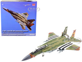 McDonnell Douglas F 15C Eagle Fighter Aircraft 173rd FW 75th Anniversary scheme Oregon ANG Kingsley Field 2020 Air Power Series 1/72 Scale Model Hobby Master HA4530