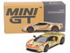 Ford GT #5 Holman Moody Heritage Edition Gold Metallic with Red Accents Limited Edition to 1800 pieces Worldwide 1/64 Diecast Model Car True Scale Miniatures MGT00536