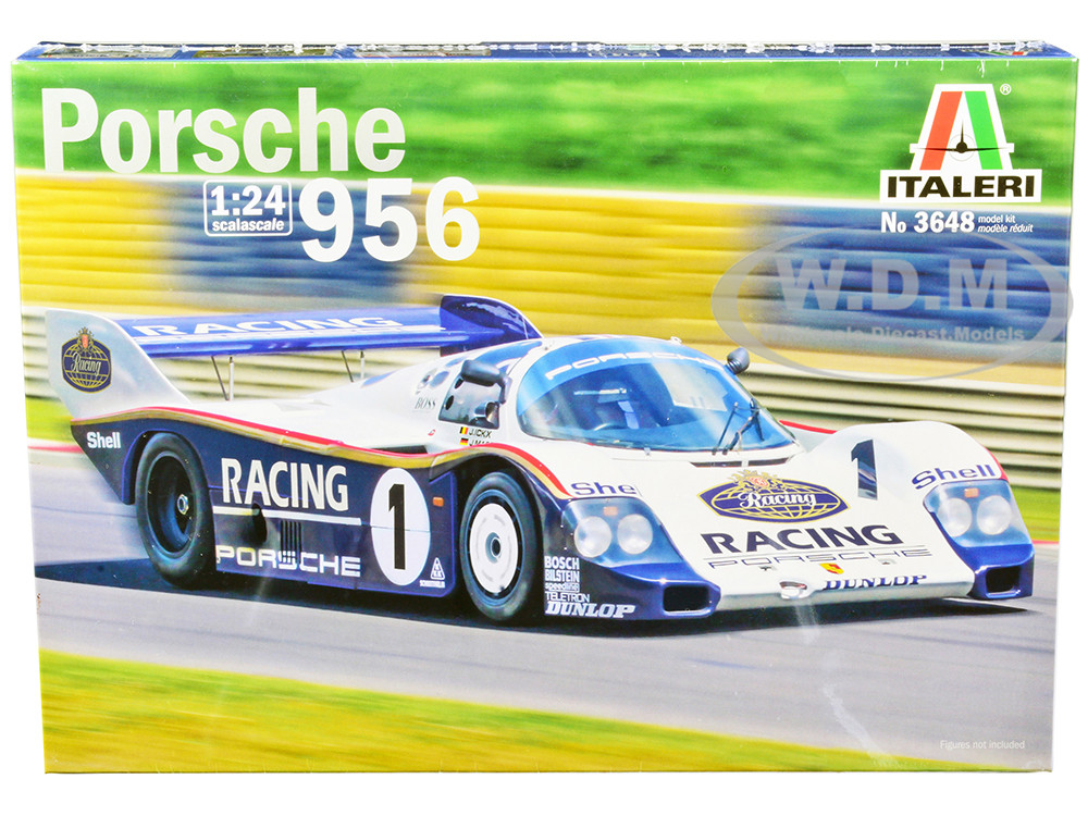 Porsche 956 1/24 プラモデル Skill 2 Model Kit Porsche 956 1/24 Scale Model Italeri 3648