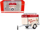 Travel Trailer Cream with Red Top Pause and Refresh Yourself Drink Delicious Coca Cola 1/24 Diecast Model Car Motor City Classics 424700