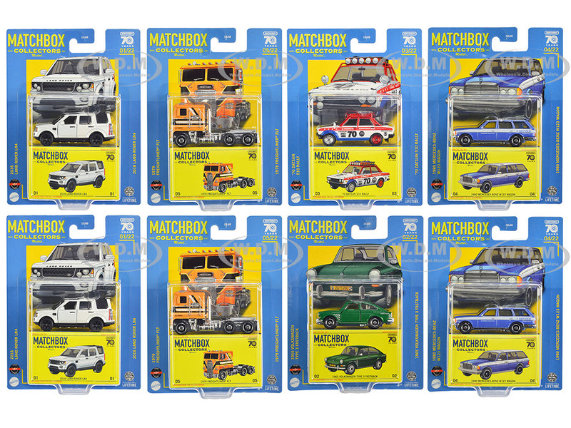 The Collectors Superfast 2023 Set of 8 pieces Diecast Model Cars Matchbox GBJ48-965R