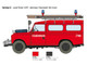 Skill 3 Model Kit Land Rover Fire Truck 1/24 Scale Model Italeri 3660