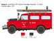 Skill 3 Model Kit Land Rover Fire Truck 1/24 Scale Model Italeri 3660