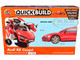 Skill 1 Model Kit Audi R8 Coupe Red Snap Together Painted Plastic Model Car Kit Airfix Quickbuild J6049