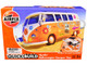 Skill 1 Model Kit Volkswagen Camper Van Surfin Snap Together Painted Plastic Model Car Kit Airfix Quickbuild J6032