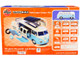 Skill 1 Model Kit Volkswagen Camper Van Blue Snap Together Painted Plastic Model Car Kit Airfix Quickbuild J6024