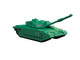 Skill 1 Model Kit Challenger Tank Green Snap Together Painted Plastic Model Tank Kit Airfix Quickbuild J6022