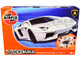 Skill 1 Model Kit Lamborghini Aventador LP 700 4 White Snap Together Painted Plastic Model Car Kit Airfix Quickbuild J6019