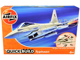 Skill 1 Model Kit Eurofighter Typhoon Snap Together Painted Plastic Model Airplane Kit Airfix Quickbuild J6002