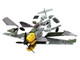 Skill 1 Model Kit Messerschmitt BF109 Snap Together Painted Plastic Model Airplane Kit Airfix Quickbuild J6001