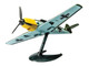 Skill 1 Model Kit Messerschmitt BF109 Snap Together Painted Plastic Model Airplane Kit Airfix Quickbuild J6001