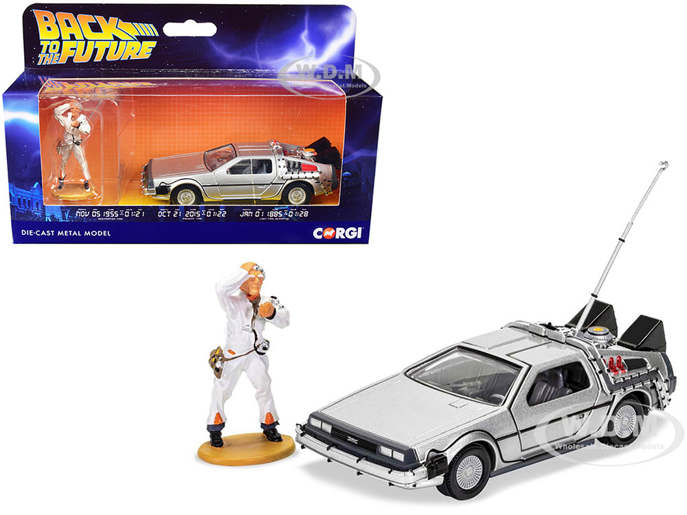 Jada Toys Back To The Future DeLorean Time Machine – 1:32 Diecast Model, Hollywood Rides Series