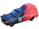 Nissan Sunny Hakotora Pickup Truck RHD Right Hand Drive #09 with Camper Shell Red and Black 09 Racing #Decepcionez with Keychain Gift 1/64 Diecast Model Car Inno Models IN64-HKT-09RAD