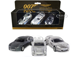Aston Martin Collection James Bond 007 Set of 3 Pieces Diecast Model Cars Corgi TY99284