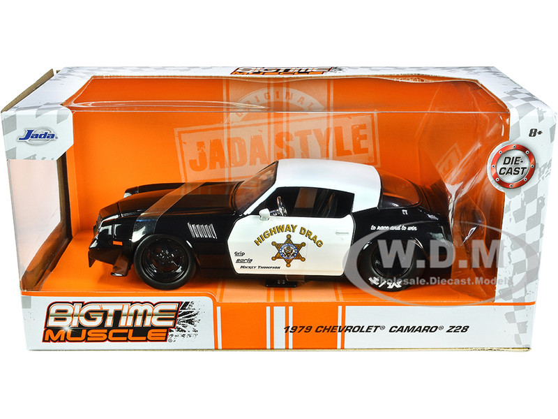 1979 Chevrolet Camaro Z28 Police Black and White Highway Drag