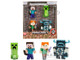 Set of 4 Diecast Figures Minecraft Video Game Metalfigs Series Diecast Models Jada 34337