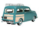 1949 Crosley Station Wagon Medium Blue with Roof Rack and Light Blue Interior Limited Edition to 240 pieces Worldwide 1/43 Model Car Goldvarg Collection GC-063A