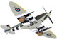 Supermarine Spitfire Mk IX Fighter Aircraft with Commander J E Johnnie Johnson Figure 144 Wing RCAF Spitfire Beer Truck D Day Operation Overlord Normandy June 1944 The Aviation Archive Series 1/72 Diecast Model Corgi AA29101