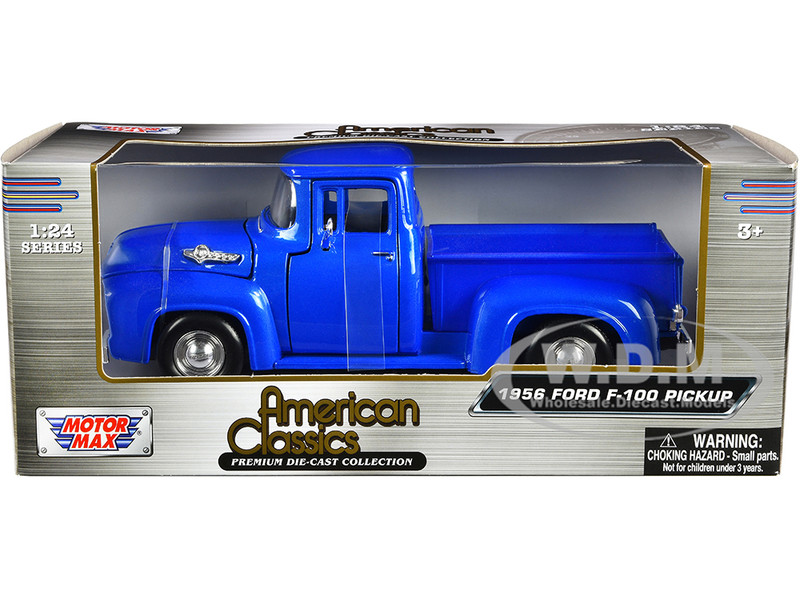 1956 Ford F 100 Pickup Truck Blue Metallic American Classics