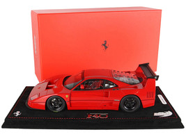 Ferrari F40 LM Rosso Corsa Red with DISPLAY CASE Limited Edition to 200 pieces Worldwide 1/18 Model Car BBR P18139A2
