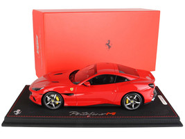 2020 Ferrari Portofino M Closed Roof Rosso Corsa Red with DISPLAY CASE Limited Edition to 99 pieces Worldwide 1/18 Model Car BBR P18197B-22