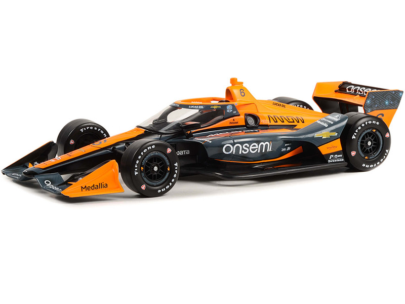 Dallara IndyCar #6 Felix Rosenqvist Arrow McLaren Onsemi Road Course Configuration NTT IndyCar Series 1/18 Diecast Model Car Greenlight 11190