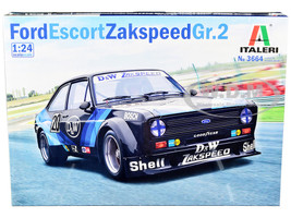 Skill 2 Model Kit Ford Escort Zakspeed Gr 2 Brands Hatch 500 km 1979 1/24 Scale Model Italeri 3664