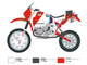 Skill 5 Model Kit BMW R80 G S 1000 #101 Motorcycle Gaston Rahier Winner Paris-Dakar 1985 1/9 Scale Model Italeri IT4641