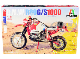Skill 5 Model Kit BMW R80 G S 1000 #101 Motorcycle Gaston Rahier Winner Paris-Dakar 1985 1/9 Scale Model Italeri IT4641