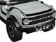 2021 Ford Bronco Gray with Black Stripes with Roof Rack Own the Night Just Trucks Series 1/24 Diecast Model Car Jada 33300