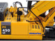 Komatsu PC450LC Excavator Short Boom with Bucket Yellow 1/50 Diecast Model Universal Hobbies UH8004