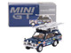 Land Rover Range Rover Blue 1971 British Trans Americas Expedition VXC 868K with Roof Rack and Ladder Limited Edition to 3000 pieces Worldwide 1/64 Diecast Model Car True Scale Miniatures MGT00542