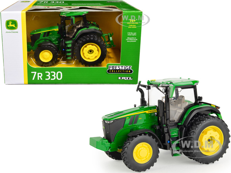 John Deere 7R 330 Tractor Dual Wheels Green Prestige Collection 1/32 Diecast Model ERTL TOMY 45723
