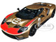 Ford GT Heritage Edition #5 Holman Moody Gold Metallic with Red and White Graphics 1/18 Model Car Autoart 72928