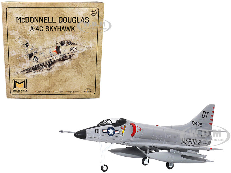 McDonnell Douglas A 4C Skyhawk Attack Aircraft US Navy 1/72 Diecast Model Militaria Die Cast 27291-56