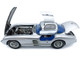 1955 Mercedes Benz 300 SLR Uhlenhaut Coupe Silver with Blue Interior 1/18 Diecast Model Car CMC M-243