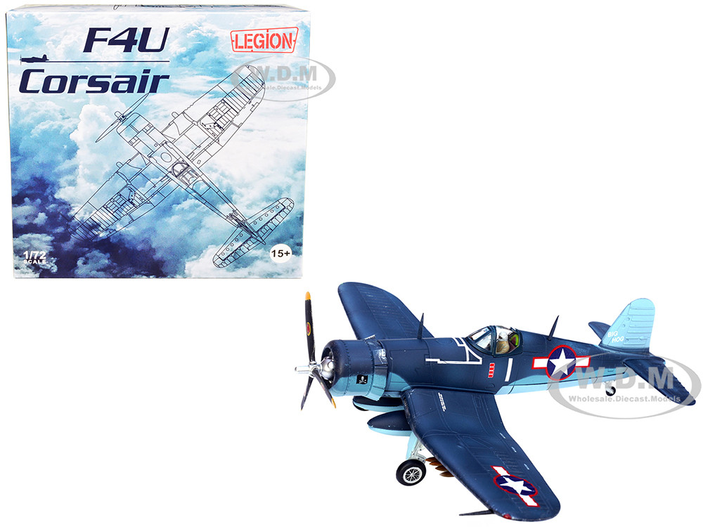Vought F4U 1A Corsair Fighter Plane Big Hog VF 17 Jolly Rogers Captain