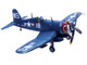 Vought F4U 4 Corsair Fighter Plane Marine Fighter Squadron 323 VMF 323 Death Rattlers USS Sicily CVE 118 1951 1/72 Diecast Airplane Model Legion LEG-14619LD