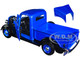 1937 Ford Pickup Truck Blue Metallic and Black American Classics 1/24 Diecast Model Car Motormax 73233AC-BLBK