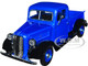 1937 Ford Pickup Truck Blue Metallic and Black American Classics 1/24 Diecast Model Car Motormax 73233AC-BLBK
