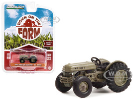 1943 Ford 2N Tractor Brown U S Army Down on the Farm Series 7 1/64 Diecast Model Greenlight 48070A