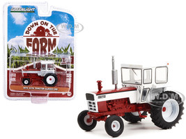 1974 2270 Tractor Closed Cab Red and White Down on the Farm Series 7 1/64 Diecast Model Greenlight 48070C