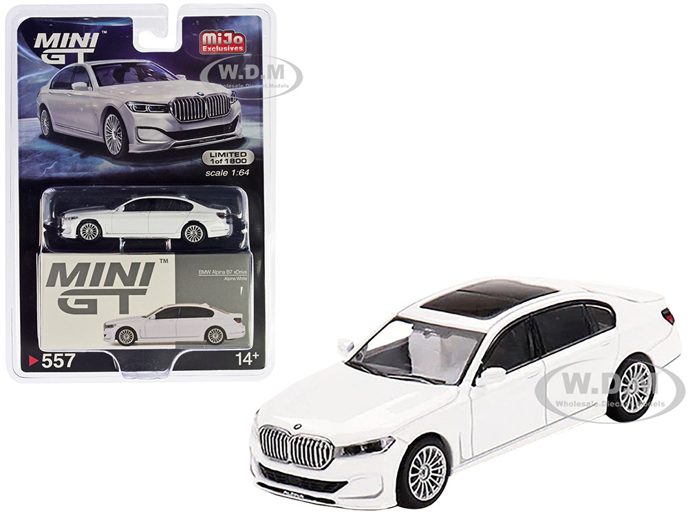 BMW Alpina B7 xDrive Alpine White with Sunroof Limited Edition to 1800  pieces Worldwide 1/64