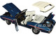 1970 Pontiac GTO Judge Convertible Atoll Blue Metallic with Graphics and White Interior Limited Edition to 432 pieces Worldwide 1/18 Diecast Model Car ACME A1801221