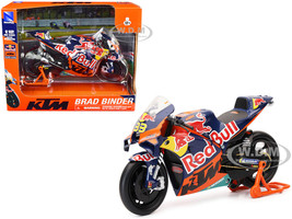 KTM RC16 Motorcycle 33 Brad Binder MotoGP Red Bull KTM Factory Racing 1/12 Diecast Model New Ray 58383
