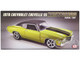 1970 Chevrolet Chevelle SS Restomod Citrus Green Metallic with Black Stripes and Black Vinyl Top Limited Edition to 258 pieces Worldwide 1/18 Diecast Model Car ACME A1805525VT