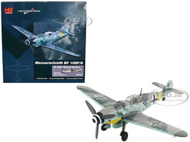 Messerschmitt BF 109G 6 Fighter Aircraft Gerhard Barkhorn Commanding Officer of II JG 52 Ukraine September 1943 Air Power Series 1/48 Diecast Model Hobby Master HA8758